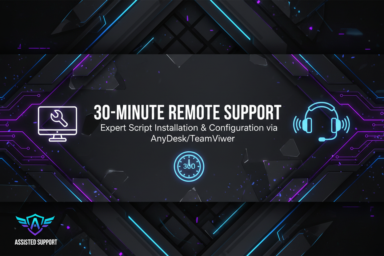 30-Minute Remote Support Banner