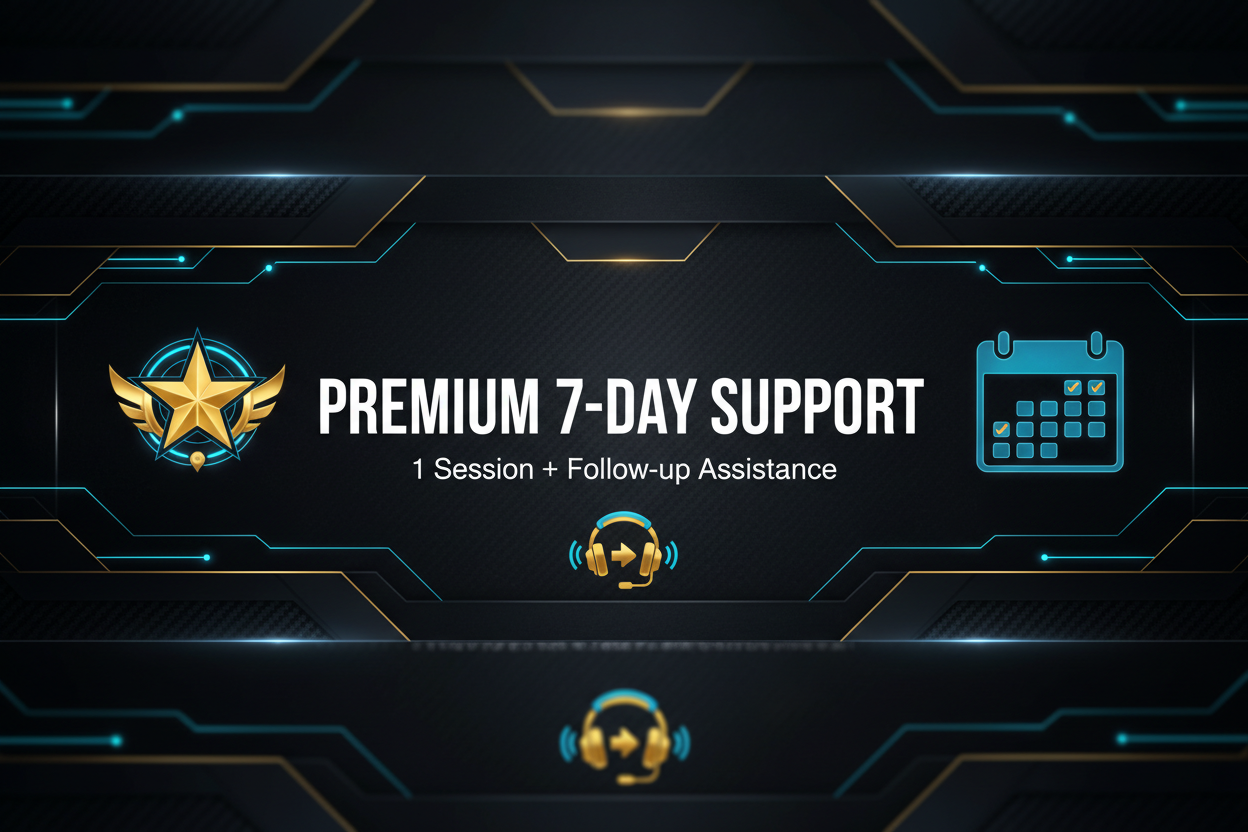 Premium 7-Day Support Banner